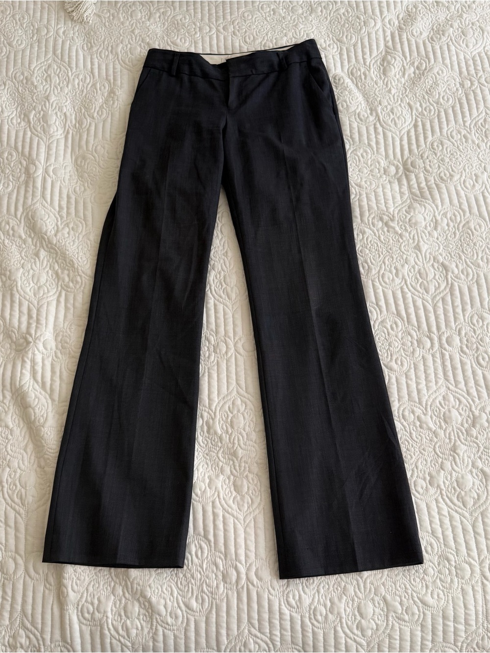 Banana Republic The Martin Fit Charcoal Gray Trouser Pants Size 2